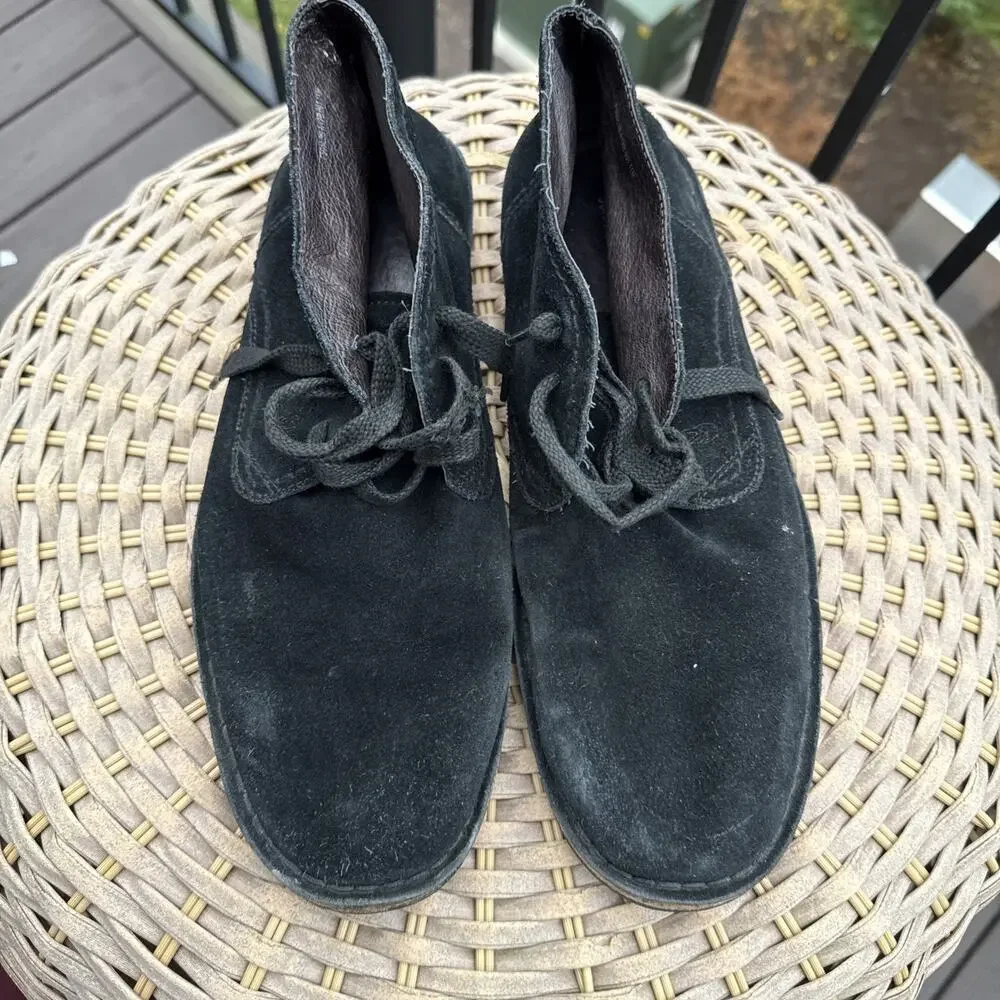 John Varvatos Star USA Chukka Lace Up Boots Men Size 11 M Black Suede